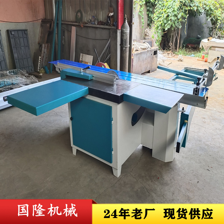 Guolong woodworking machinery CNC 90 degree PVC board cutting precision saw, woodworking push table saw, high precision density