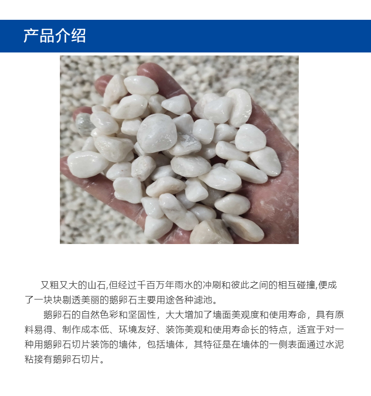 Potted plant paving, white pebbles, fish tank cushion, indoor exhibition stand, white stones, garden paving, and white stones embellishment