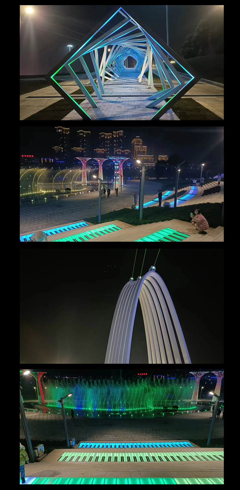 Zuofan Landscape Cultural Tourism Night Tour Project Along the River and Road Municipal Lighting Landmark Project Intelligent Digital Theme Park