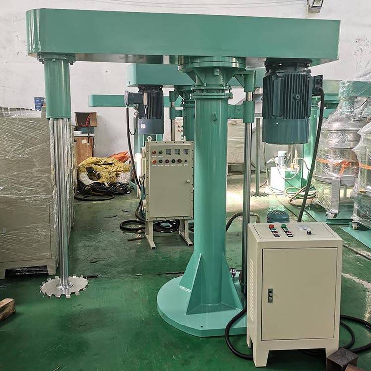 22kw Floor Paint Hydraulic Lift Disperser Emulsion Paint Chemical Paint Variable Frequency Speed Control Mixer Manufacturer