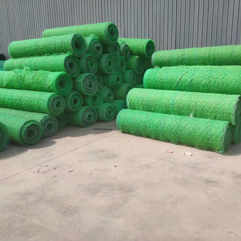 Customized polyamide reinforced microphone mat, river slope protection, mountain greening, three-dimensional geotextile mesh mat