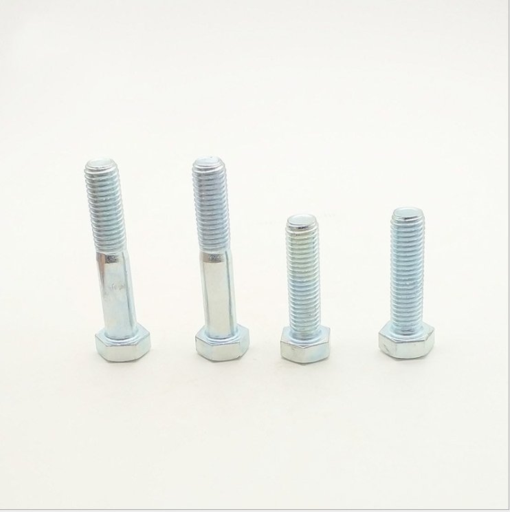 High quality stainless steel 304/316 hexagonal bolt M5 M6 with white zinc plated outer hexagon bolt