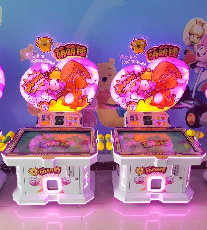 Touch screen playing hamster, cute hammer, parent-child game console, children's playground, percussion type coin operated amusement equipment and facilities