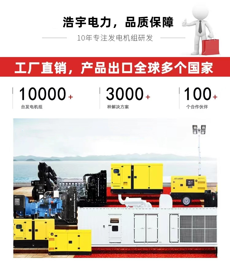 260KW Cummins self starting silent diesel generator set for factory