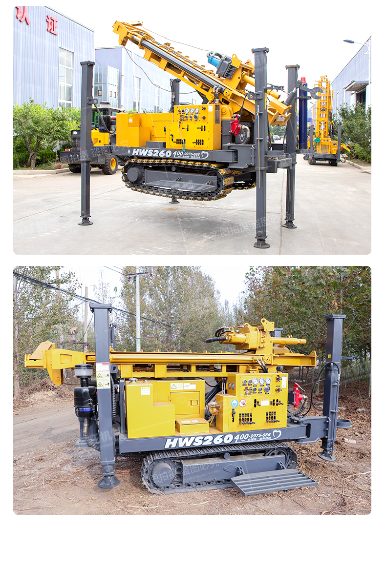 400 pneumatic water well drilling rig, deep well drilling rig, rural rock fast drilling rig