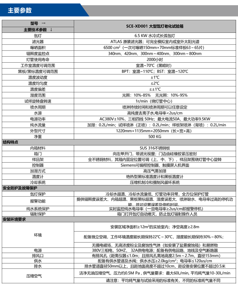 Xenon lamp aging test chamber Haoji paint coating aging test imported light source water-cooled