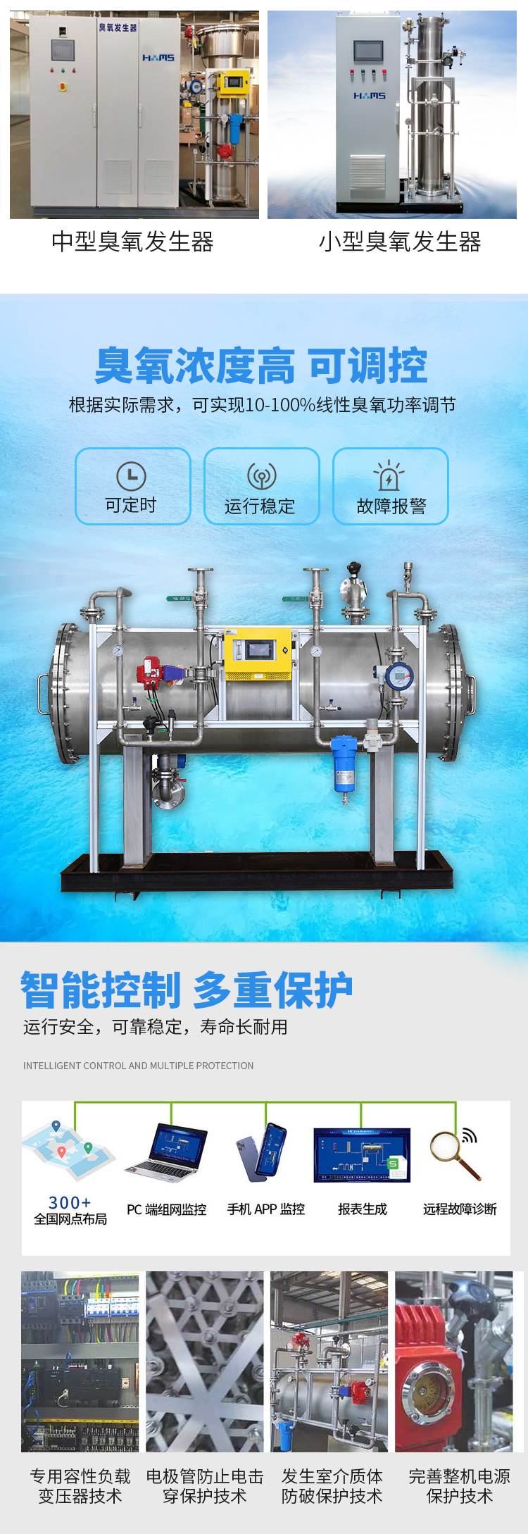 Air source water treatment, ozone generator decolorization, deodorization, and direct supply from Chuangzhi Cloud manufacturer