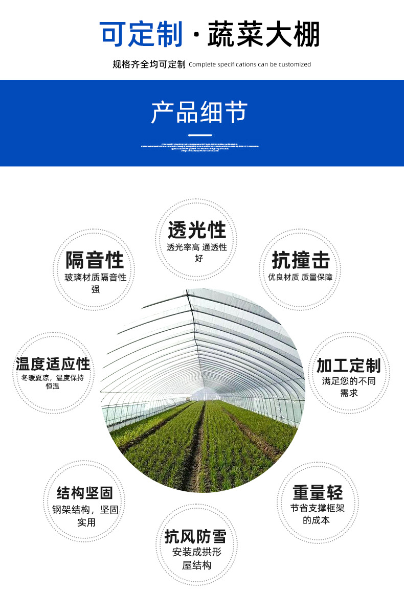 New style grape planting shed, off-season fruit greenhouse, single arch greenhouse, greenhouse pipe spot, Taiyouyi factory