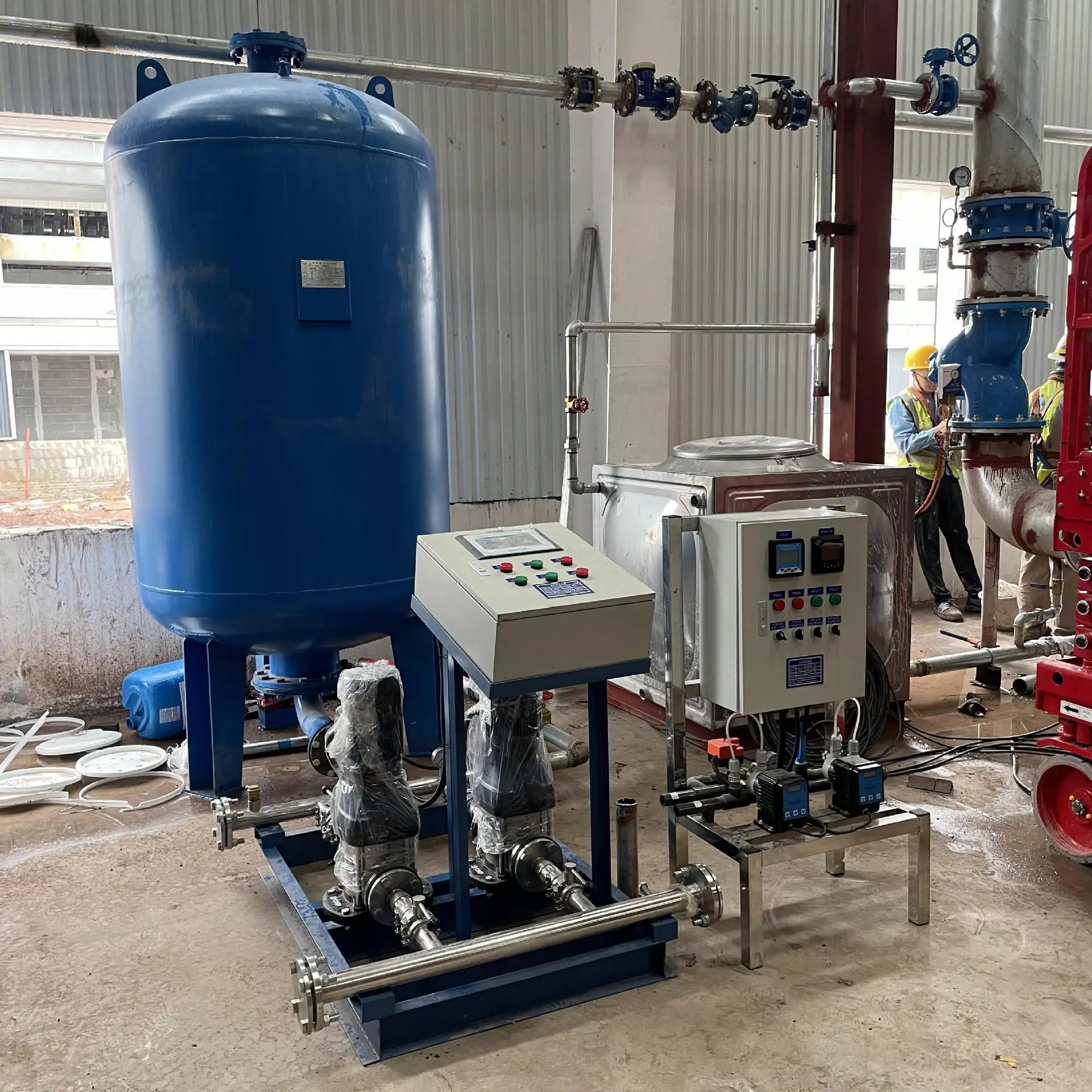 Jiahang Diaphragm Constant Pressure Water Makeup Device Air Pressure Tank Vacuum Degassing Unit Heating, Fire Fighting, Exhaust, HVAC Water