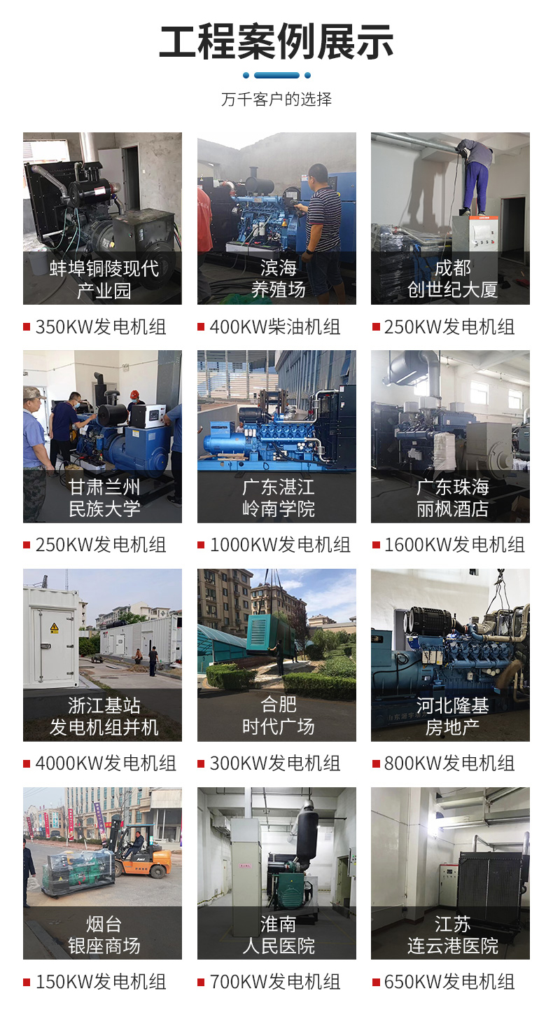 Yuanyu Power WP10D320 generator set with 300kw high-power stable power generation