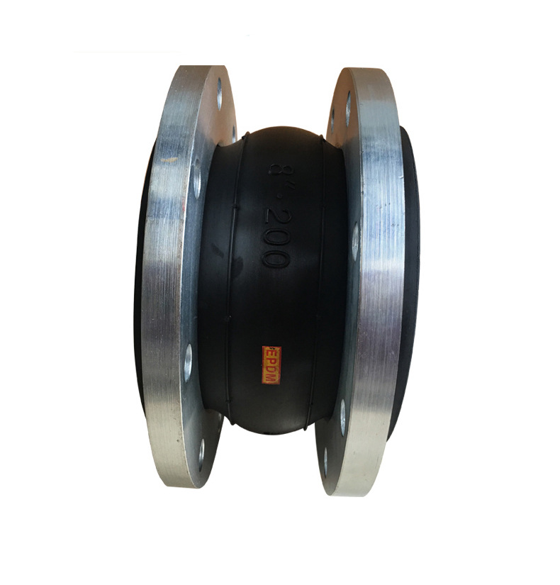 Flexible rubber flexible joint for circulating pump unit Rubber joint 304 stainless steel material for shock absorption, noise resistance, and high temperature resistance