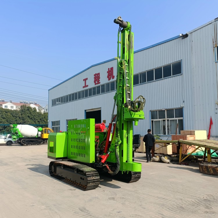 Crawler type hydraulic pile driver, all terrain 360 ° rotating photovoltaic drilling machine, 3-meter foundation drilling machine