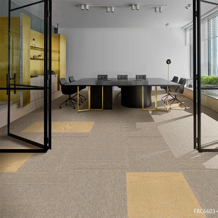 Rujia office roll shaped square carpet is easy to clean, anti slip, and silent, supporting customization