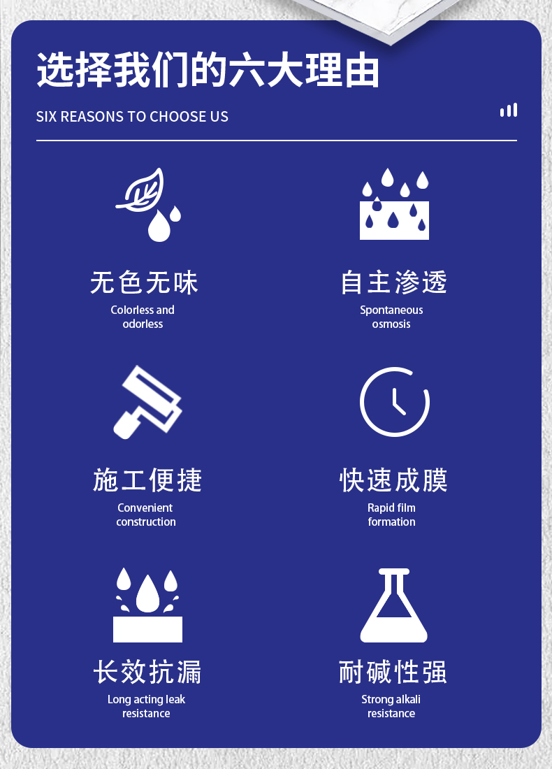 Water-based waterproof agent water-based permeable inorganic waterproof Cesspit bridge special anti-corrosion