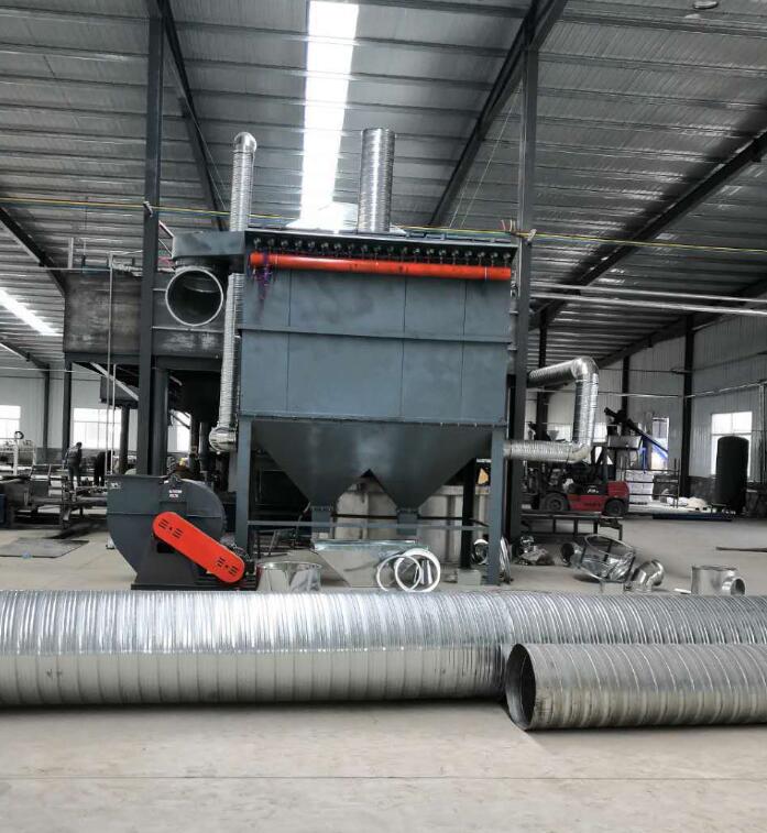 Manufacturer of industrial waste gas treatment equipment for dust treatment in pulse bag dust collector workshop