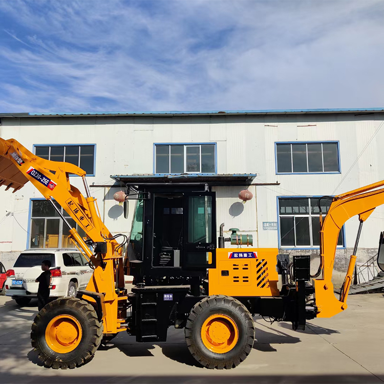 Customized modification of excavator loader with hydraulic sliding at both ends of 270 ° slewing boom