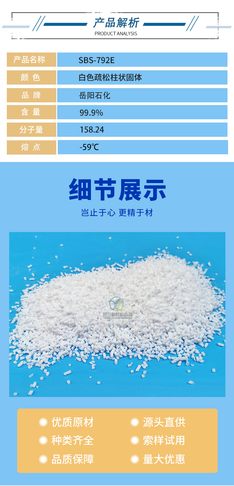 SBS-1401E thermoplastic Styrene-butadiene YH-792 solvent adhesive Hot-melt adhesive plastic modification