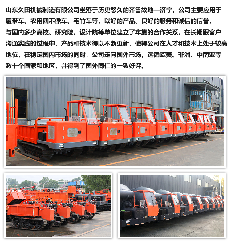 Multifunctional mountain crawler transport vehicle, 4-ton seat mounted, agricultural small dump crawler, mountain climbing tiger