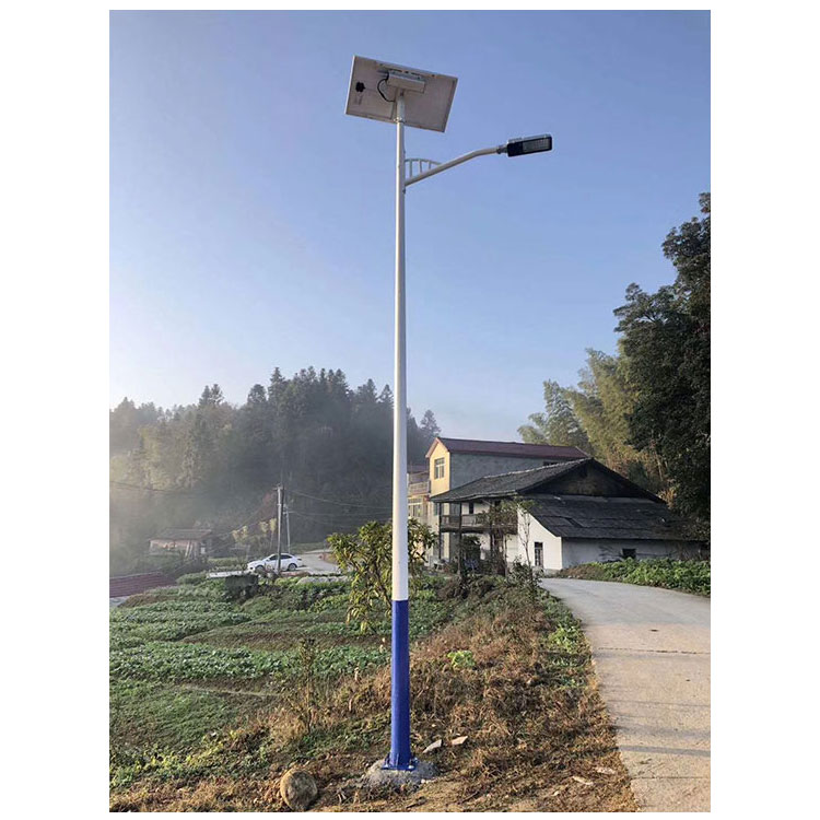 Super bright solar street light, 6-meter-5 meter outdoor light, new rural road light, waterproof LED street light pole, Runchang lighting