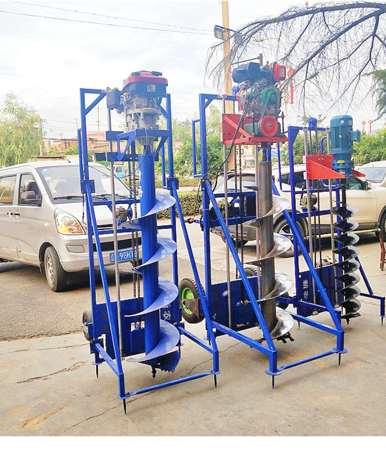 Crawler photovoltaic pile driver, hydraulic lifting, automatic walking, fast operation, spiral ground nail drilling in mountain tea gardens