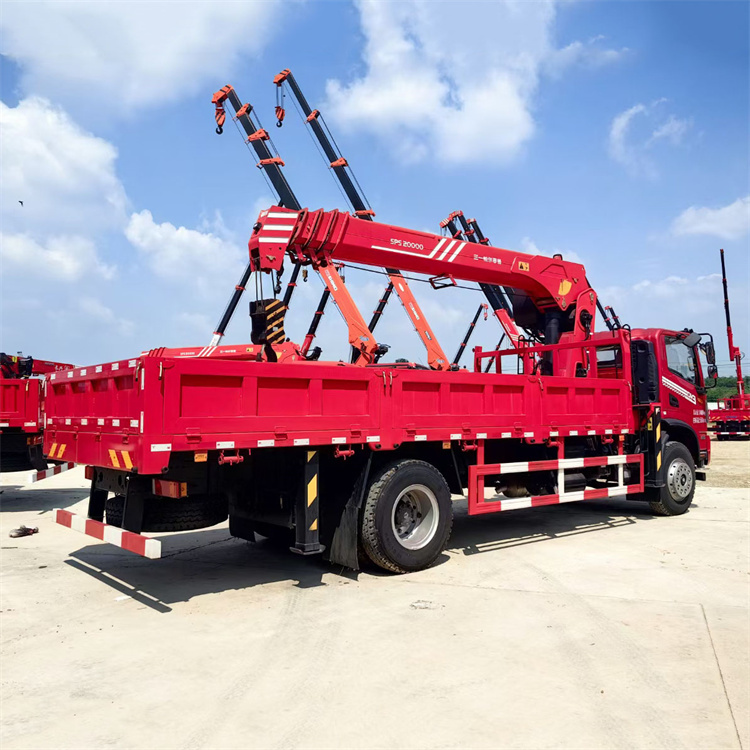 Dongfeng DV3 single bridge small 8-ton truck mounted crane, 4-section straight arm crane, optional for XCMG Sany Shimei