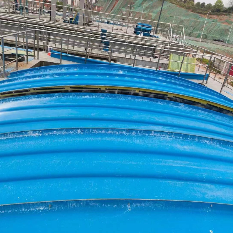 Glass fiber reinforced plastic sewage tank cover plate manufacturer arch sealing cover deodorization oxidation tank cover gas collection cover