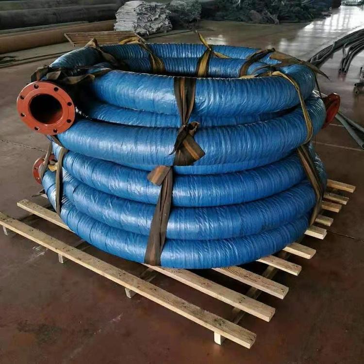 Yimao stainless steel wire woven oil pipe, high-pressure metal hose, mining flange, large diameter rubber hose, customizable