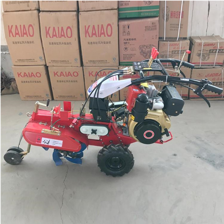 Diesel furrow cultivator, greenhouse strawberry ridger, large-scale customization, multifunctional operation