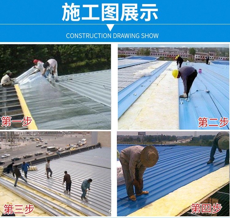 Owens Corning Glass wool felt W38 fireproof aluminum foil facing steel structure plant thermal insulation glass wool