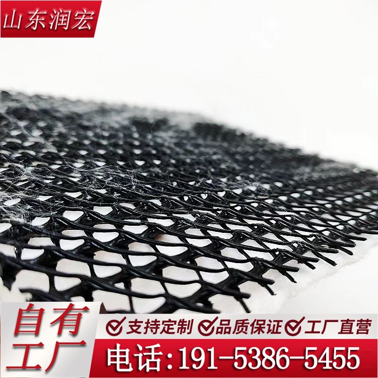 润宏 三维复合排水网 8.0mm 垃圾填埋场专用三维排水土工网厂家定制