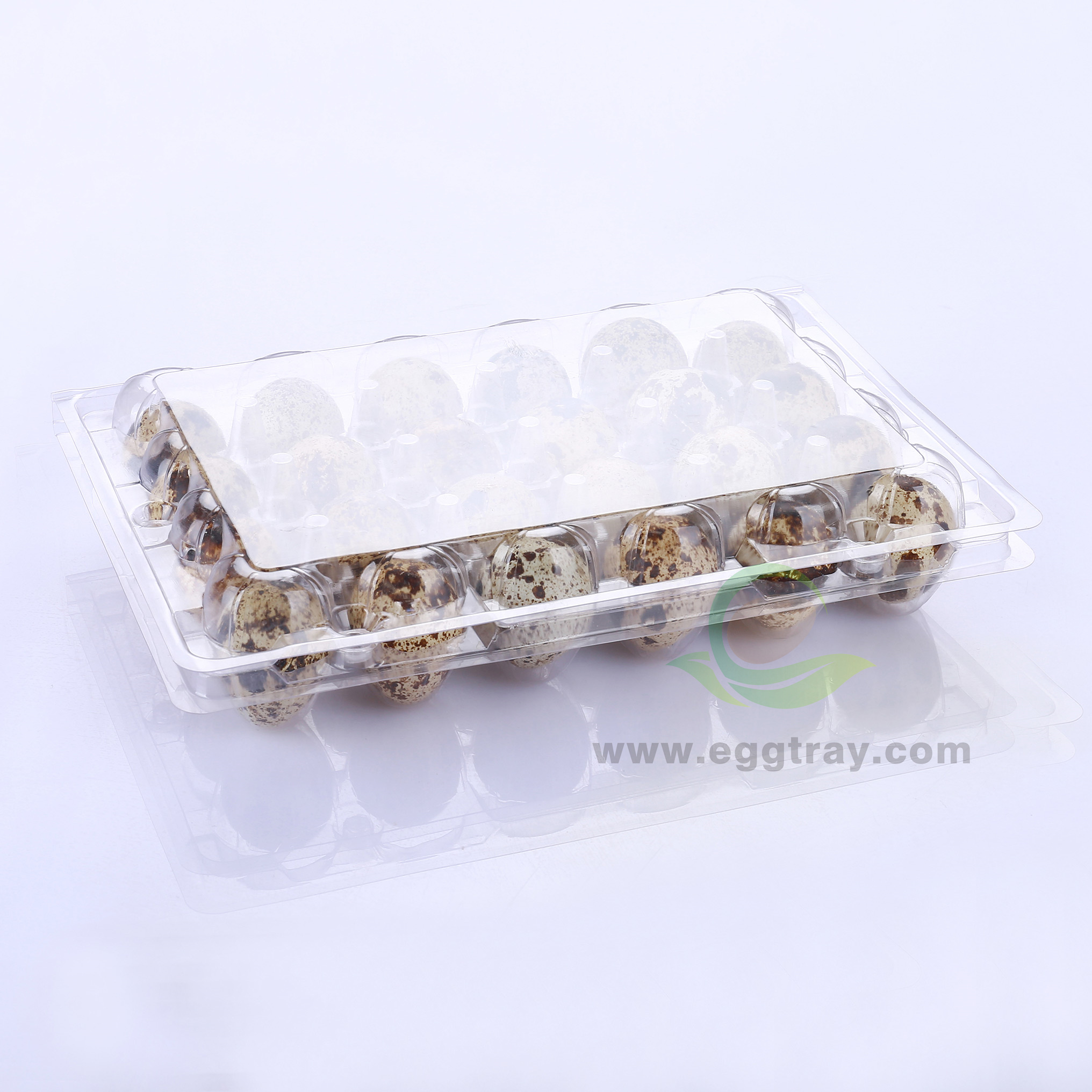 One time plastic Quail eggs tray 24 transparent shockproof thickened packaging boxes Quail eggs trays factory direct wholesale