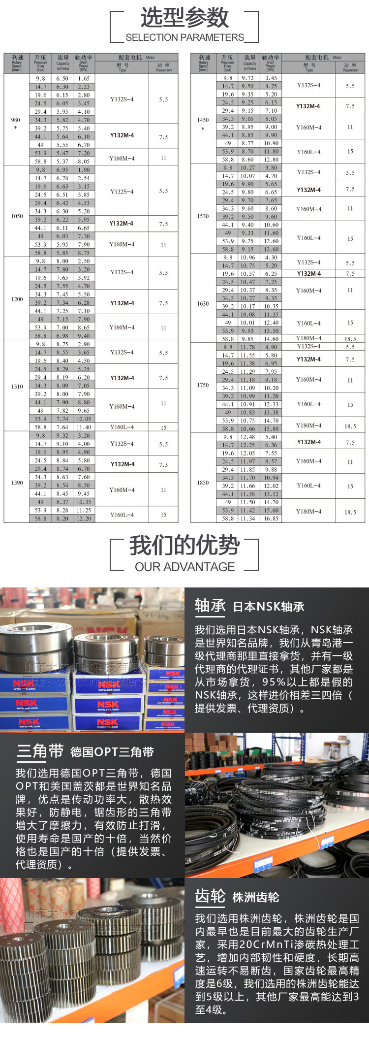 DSR125 Roots blower for sewage treatment, aeration, pneumatic powder conveying