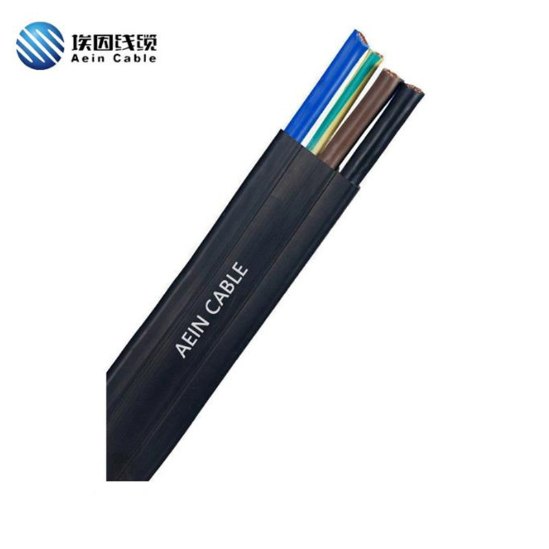 Manufacturer provides European standard flexible flat wire CE certified rubber flat cable H05GGH2-F flat wire