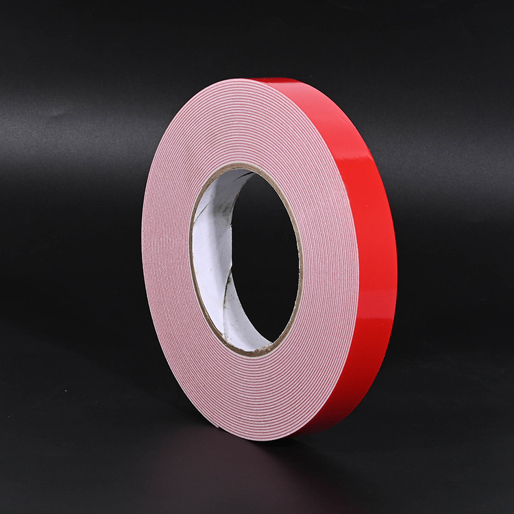 Wholesale of red film white EVA foam double-sided tape, high viscosity shock absorption PE double-sided tape