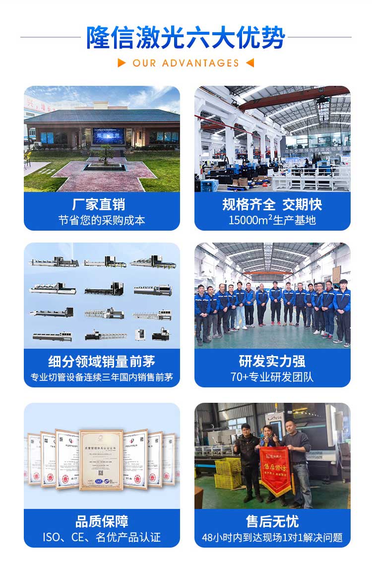 Longxin Laser Scrapless Laser Cutting Machinery Small Laser Pipe Cutting Machine Small Diameter Pipe Cutting Machine