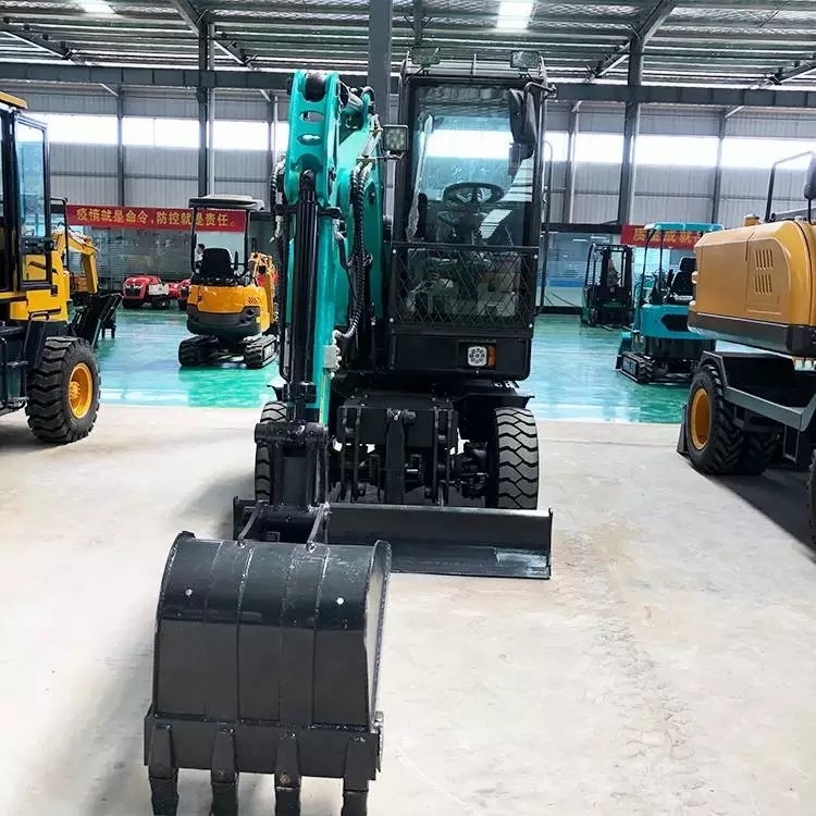 40 small and medium-sized wheeled excavators for agricultural construction Tire type wood grabbing machines Multi functional small excavators