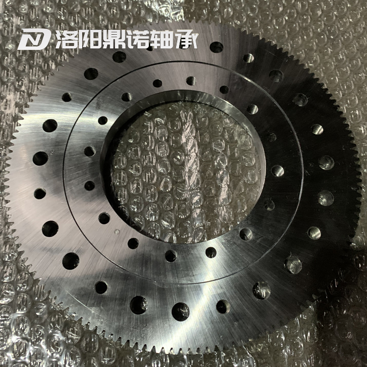 Small rotary bearing with external teeth, precision oblique tooth rotary table bearing, thin-walled small clearance rotary bearing