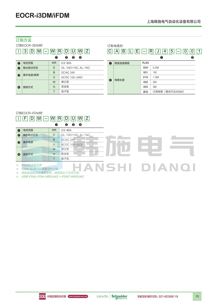 I3DM-WRDUW Schneider EOCR-i3DM-WRDUWZ Korea Sanhe Motor Protection Relay