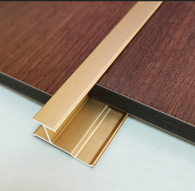 Aluminum alloy metal line wood veneer integrated wall panel metal titanium decorative line edge sealing and closing strip