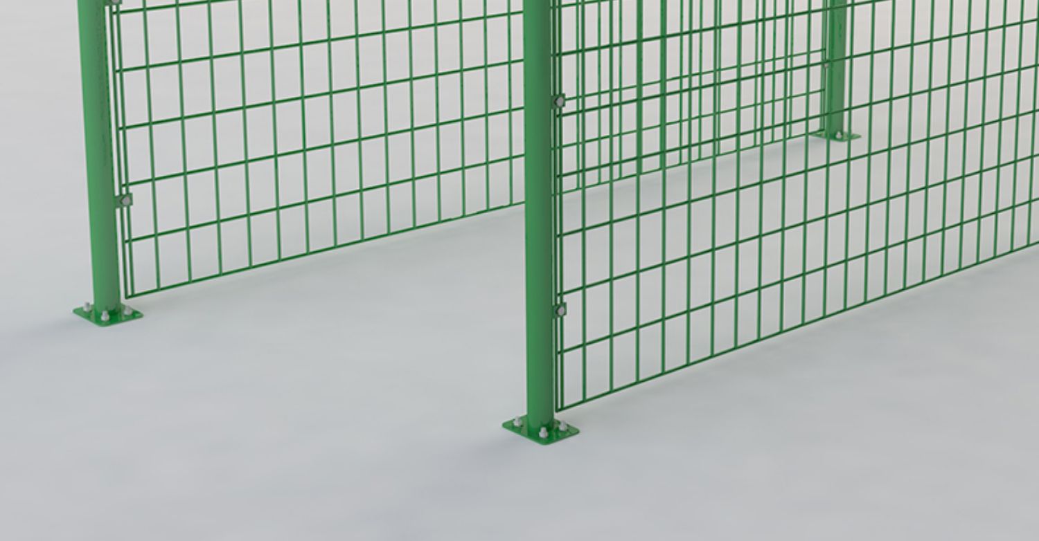 Yining Bilateral Wire Fence 1.8-meter-high Green Wire Fence Frame Protection Fence Surrounded by Mountain Enclosures