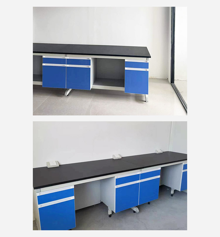 Experimental Bench Stainless Steel Gas Collecting Hood Steel Wood Experimental Bench Exhaust Hood Solid Core Physical and Chemical Plate Table Top Industry Innovation