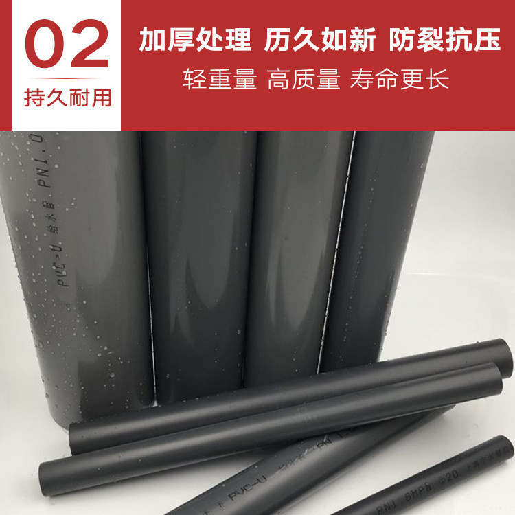 PVC-M water supply pipe supports customized water supply, irrigation, and drainage with high-quality and environmentally friendly materials