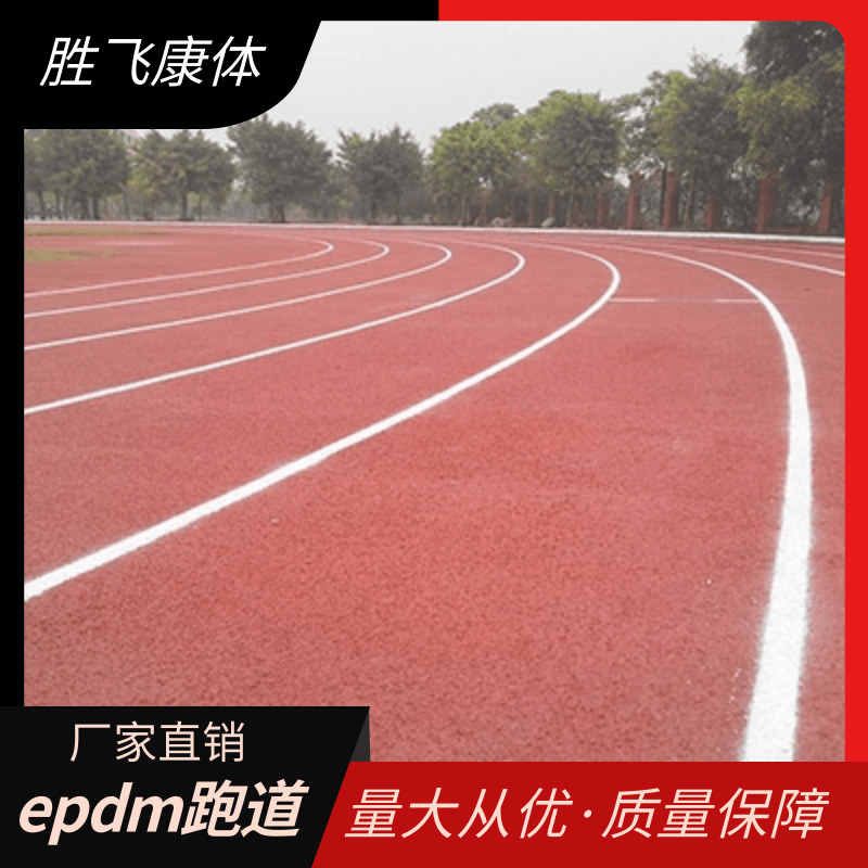 EPDM Rubber Particle Kindergarten Playground Outdoor Colored Rubber Breathable Hybrid All Plastic Track