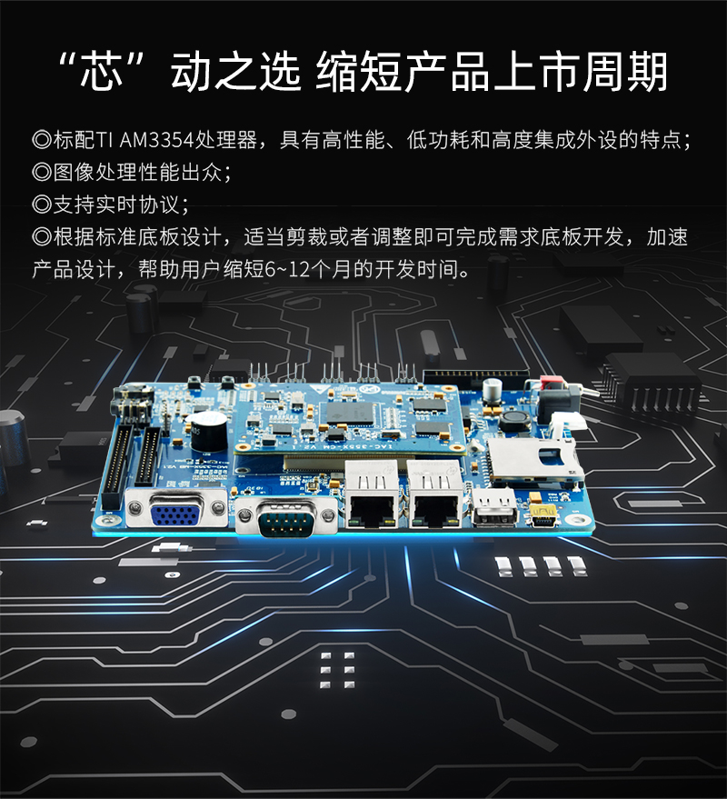 TI am335x Cortex-a8 industrial control dual network port Linux arm embedded development board