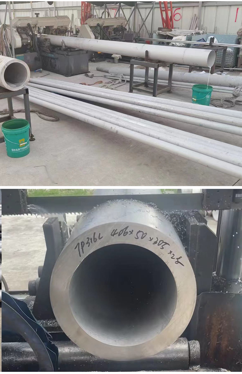 Stainless steel thick wall pipe zero cutting processing 304 size hollow circular pipe industrial welding pipe steel can be customized