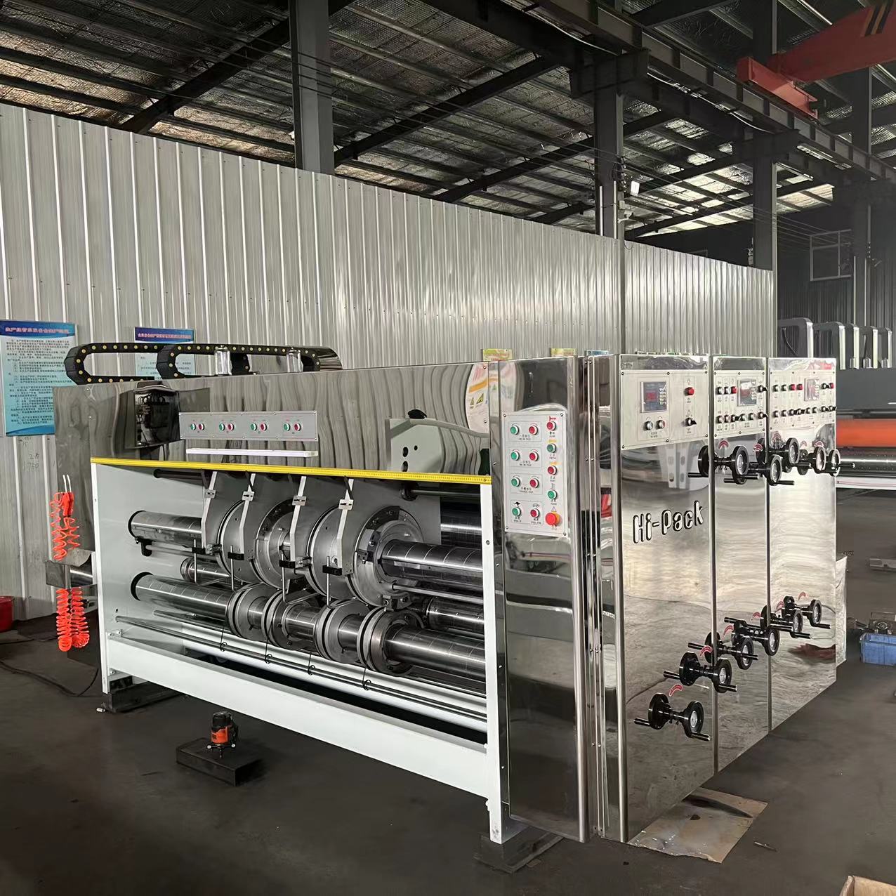 Carton mechanical four color ink printing slotting machine Fully automatic printing slotting die cutting machine High speed printing machine