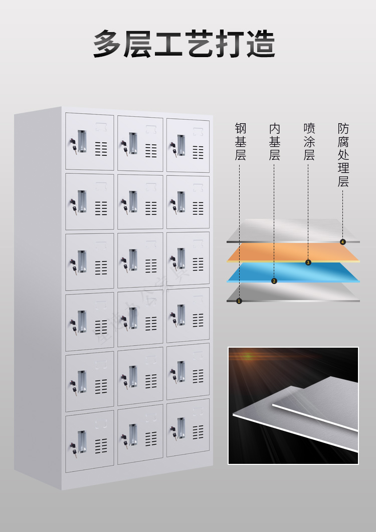 Steel changing cabinets, factory staff dormitories, lockable iron sheet storage cabinets, shoe cabinets, and cupboards