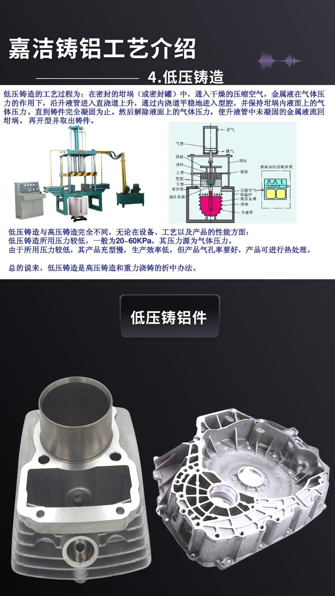 Jiajie Aluminum Alloy Die Casting Manufacturer's Low Pressure Casting Aluminum Alloy Parts Processing Customization