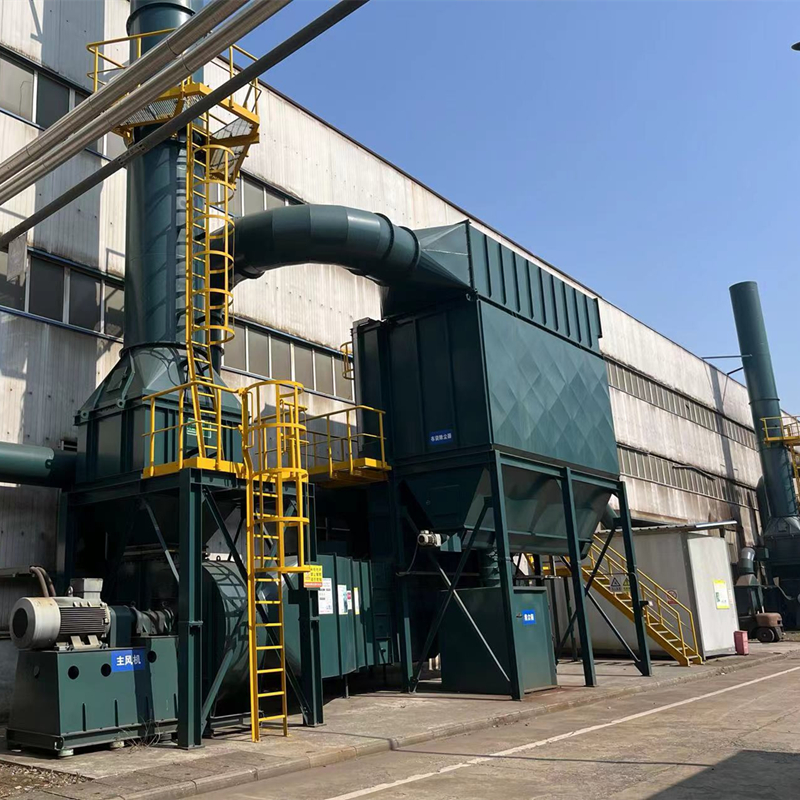 Factory polishing workshop dust collector Mulan cloth bag type dust removal equipment Foundry dust treatment carbon steel production