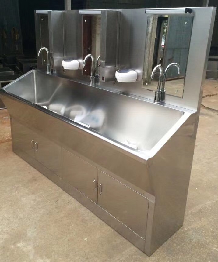 304 stainless steel hand wash basin, foot knee touch sensing, single person, two or three person supply room, operating room, hand brush basin